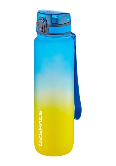 Uzspace 2'li Tritan Matara Seti 1000ml Büyük Boy Çift Renk Softtouch Ff Collection Tritan Su Matarası Lacivert - Turkuaz