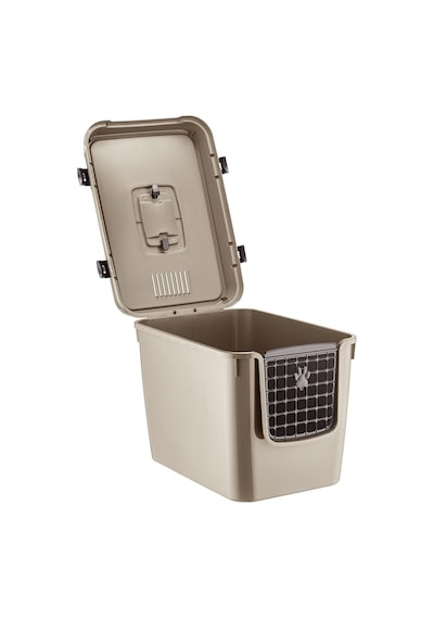Pribor Hz-500 Xxl 3 Fonksiyonlu Açık / Kapalı Kedi Tuvaleti Ve Taşıma Çantası Bej 56 X 40 X 43 Cm