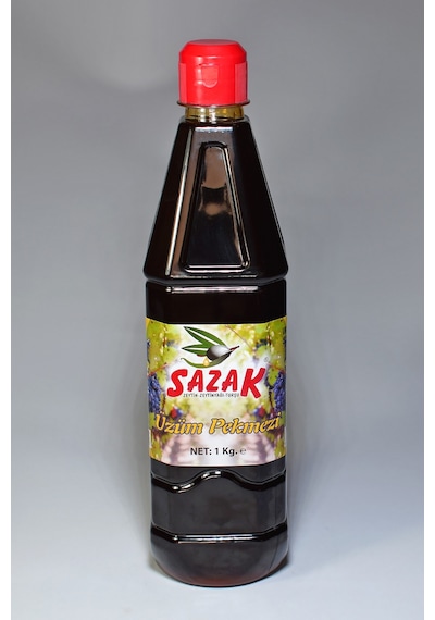 Sazak Doğal Katkısız Ev Yapımı Üzüm Pekmezi 1 KG