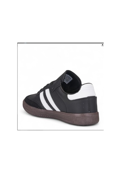 Papucumun Dünyası Unisex Beyaz Siyah Termo Taban Yanı Şeritli Bağcıklı Spor Ayakkabı Siyah - Beyaz Papucumun Dünyası Unisex Beyaz Siyah Termo Taban Yanı Şeritli Bağcıklı Spor Ayakkabı Siyah - Beyaz