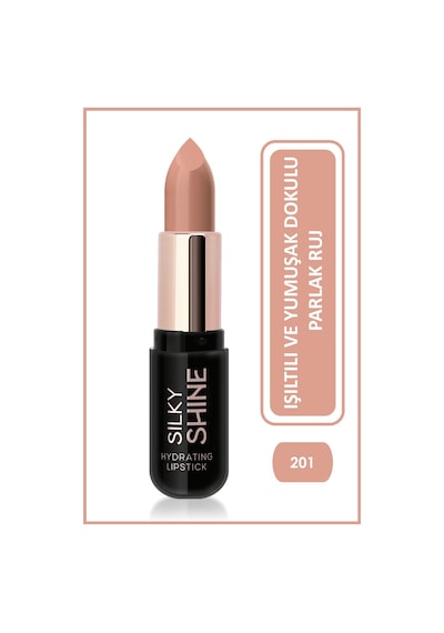 Golden Rose Silky Shine Hydrating Lipstick Nemlendirici Parlak Ruj No:201