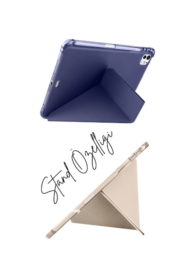 Lenovo Tab M11/k11 Tb330fu Kılıf Kalem Bölmeli Standlı Arkası Silikon Arka Kapak