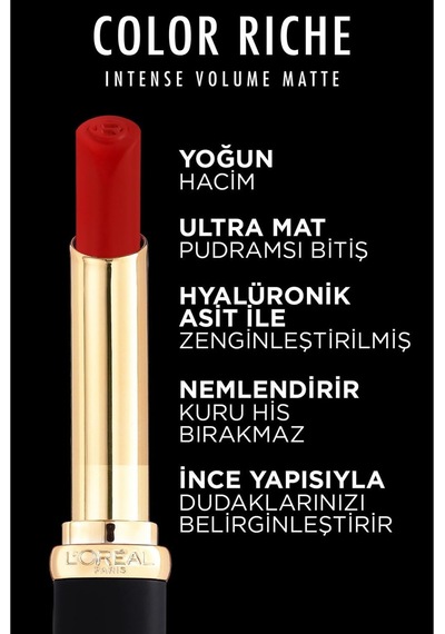 Color Riche Intense Volume Matte Ruj - 188 Rose Activist Çok Renkli