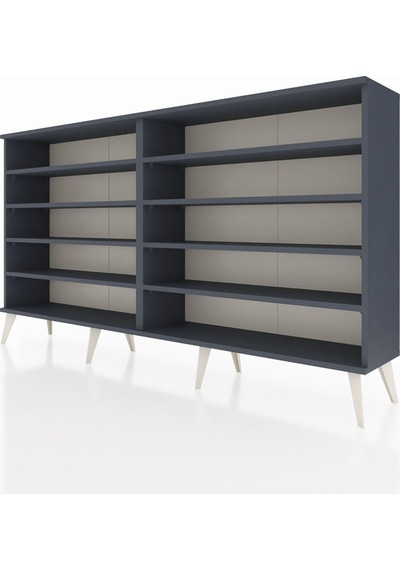 Arges Konsol 8 Raflı 176x30x99 Antrasit-antrasit Antrasit-antrasit Arges Konsol 8 Raflı 176x30x99 Antrasit-antrasit Antrasit-antrasit