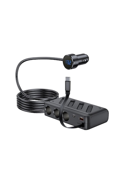 Araç Oto Çakmak Çoklayıcı Çoğaltıcı Soketi Usb Çakmaklık 187w Maks