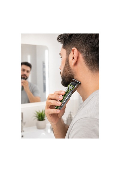 Şarjlı Saç Sakal Tıraş Makinesi T Başlıklı 1 2 3 Mm Taraklı Kablolu Ve Kablosuz