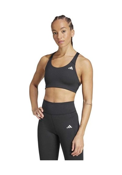 Adidas Prime Lift Impact Rib Medium Support Kadın Siyah Sporcu Sütyeni