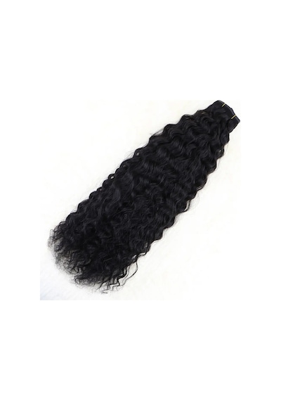 Yoğun Dalgalı 7 Parça Görünmez Yarım Ay Set %100 Gerçek / 70cm - Zmff-582540 Çok Renkli