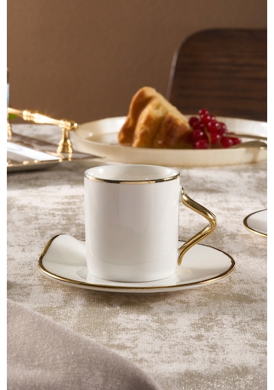 Karaca Charm 2 Kişilik Kahve Fincan Takımı 110 Ml Gold Altın