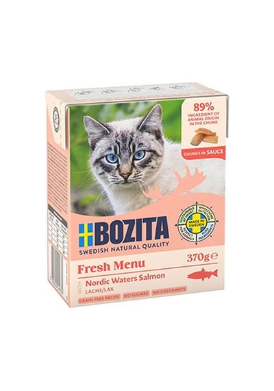 Bozita Somonlu Soslu Tahılsız Yetişkin Kedi Konservesi 370 Gr 204-20019.01