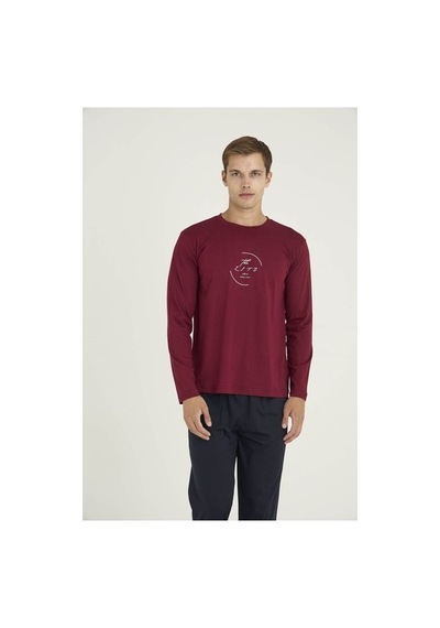 Kly Erkek O.yaka Eşofman Takımı Şık Tasarım - Dış Giyim Bordo/xl