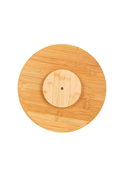 Deconox 36cm Dönerli Bambu Yuvarlak Pizza Ve Sunum Tepsisi, 360 Derece Dönebilen Kahvaltı Sunum, Pizza Sunum Ve Böre Diğer