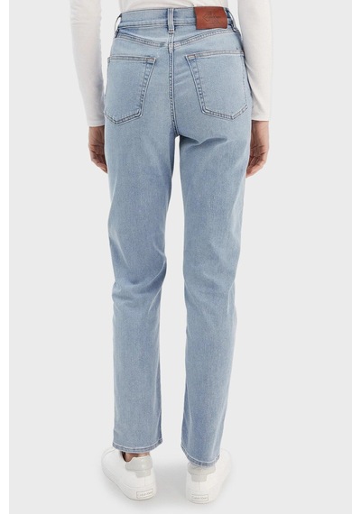 Calvin Klein Eu New Mom Jean Blue Raın Kadın Mavi Jean Pantolon
