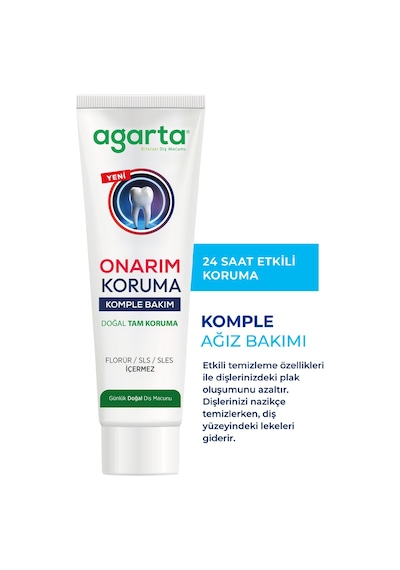 Agarta Onarım & Koruma Komple Bakım Diş Macunu 90 ML