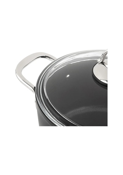 Nehir Titanium Siyah 20 Cm Derin Tencere