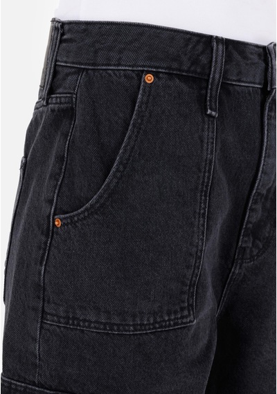 Colin's Colins Cargo Fit Yüksek Bel Kadın İndigo Jean Şort Cl1069599 Q1.v1 Dn01694 Mavi