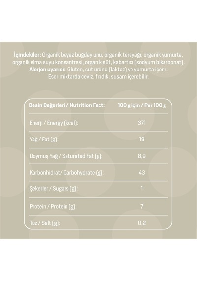 Baca Organik Organik Sade Kurabiye 55 G