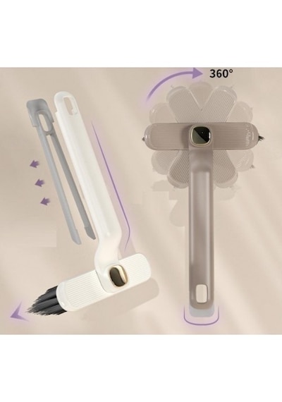 Döner Başlıklı Temizlik Fırçası Cımbızlı Fırça