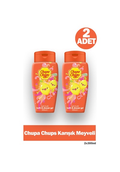 Chupa Chups Tutti Frutti Duş Jeli 300 Ml 2 Adet Şeker