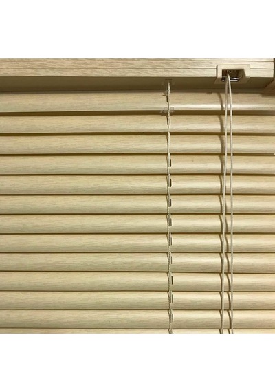 Pvc Jaluzi 25 Mm 80X160 Cm Ölçülerinde Ahşap Desenli Kahverengi