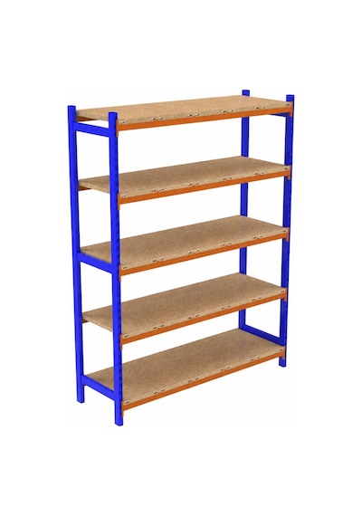 5 Katlı Depo Rafı Sunta İç Raf 50x90x200 Cm Hafif Rack Raf 300-350 Kg Taşıma Kapasiteli Gri