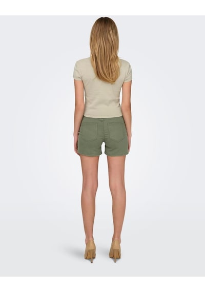 Only Onlelına S/s O-neck Short Top Jrs Noos Kadın Bej Bluz - 15320229 Bej