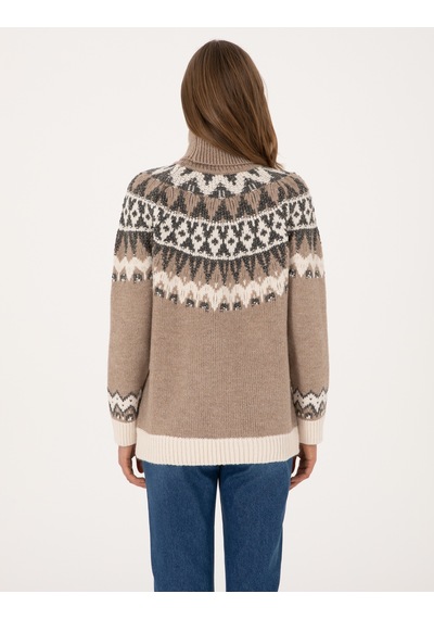 Pierre Cardin Kadın Vizon Kazak /triko 50315942-vr052 Vizon