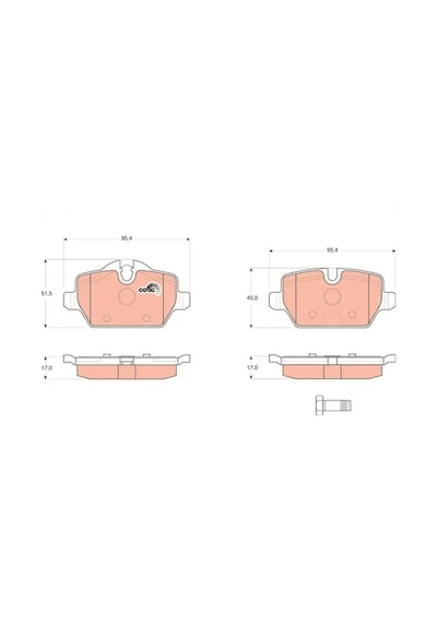 Bmw 320i E90 Arka Fren Balatasi 2005-2011 Trw Gdb1612
