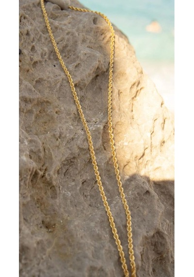 Çgk Çiğdem Gürel Kuyumculuk 14 Ayar 3mm Halat Altın Kolye Gold