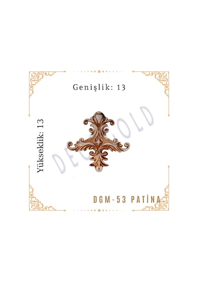 Decogold Saray Tavan Motif 13 13 Dgm-53 Patina