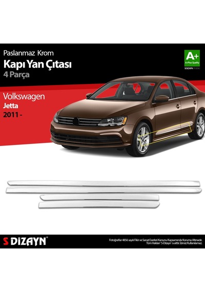 S-Dizayn Volkswagen Jetta Krom Kapı Yan Çıtası 2011 Üzeri