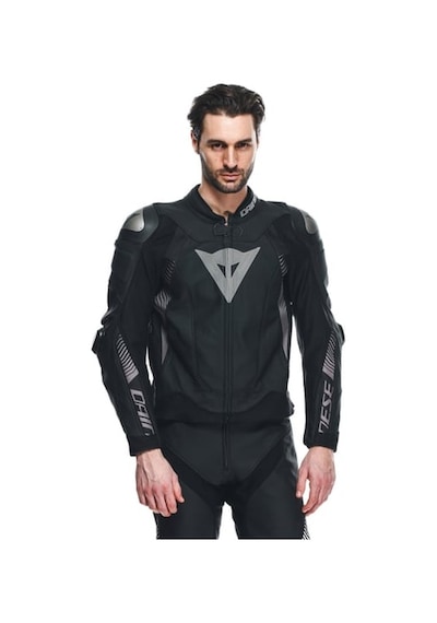 Dainese Super Speed 4 Black Matt Charcoal Gray Deri Mont