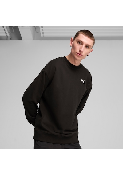 Puma Wardrobe Essentıals Erkek Geniş Kesim Sweatshırt 629650 01 Siyah