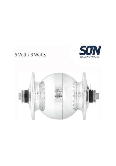 Shimano Son 28 Dinamo Göbek V-fren 6v 3.0watt 36d Qr Gümüş Siyah