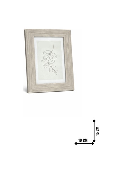 Kalın Kenar Çerçeve Bej 15x10 Cm
