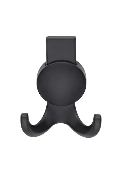 Solo Lüks Askı, Metal, Vestiyer Askı, 170 Gr, Dolap Askılık, Duvar Askılığı, Mat Siyah Vidalı