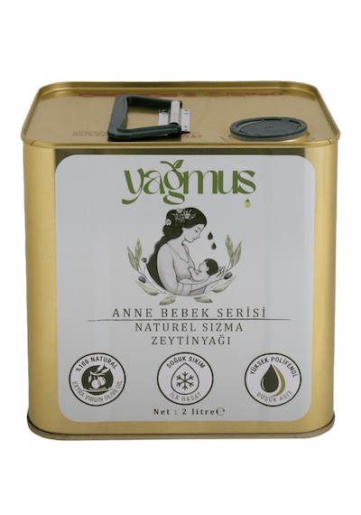 Yağmuş Anne Bebek Serisi Soğuk Sıkım Naturel Sızma Zeytinyağı 2 L