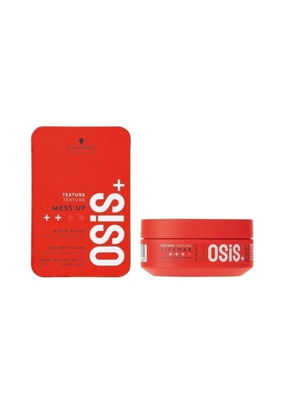 Osis+ Mess Up Mat Şekillendirici Macun 100ml + Flexwax Ultra Güçlü Doku Veren Krem Wax 85ml, Pktmumsmfugdvkw