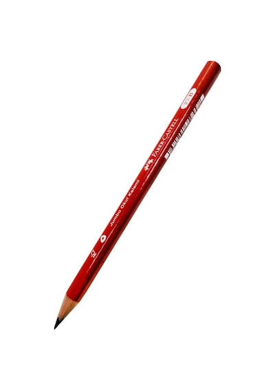 Faber-castell İlk Kalemim Jumbo Üçgen Başlangıç Kalemi Siyah 2.5 B 3 Adet Faber Jumbo Kurşun Kalem Oluklu Gövde Tr 124-Pembe