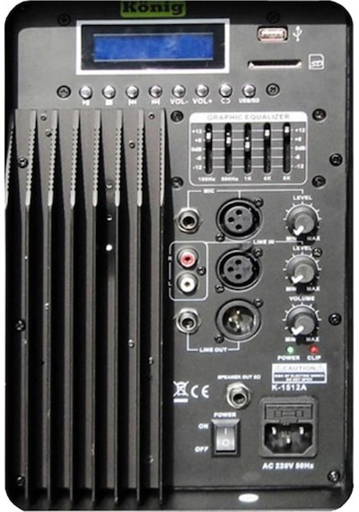 König K-1412 A 12 İnç 500 W Aktif Hoparlör