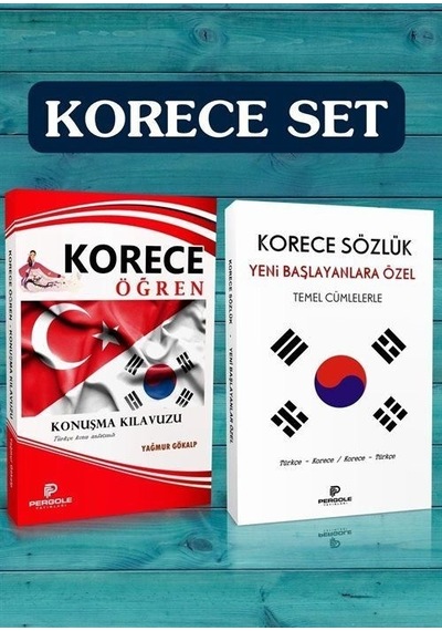 Korece Öğren Seti  - 2 Kitap Takım  - Bekir Manav  - Pergole