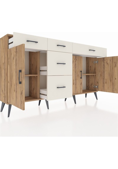 Arges Konsol 2 Raflı 5 Çekmeceli 3 Kapaklı 176x30x99 Çam-çam/aytaşı Atlas Çam/aytası - Atlas Çam Arges Konsol 2 Raflı 5 Çekmeceli 3 Kapaklı 176x30x99 Çam-çam/aytaşı Atlas Çam/aytası - Atlas Çam
