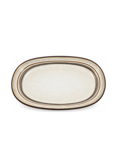 2 Li Oval Kayık Tabak / Servis Tabağı / Sunum Tabağı / Meze Tabağı / Uzun Oval Tabak Cortado Spiral Diğer