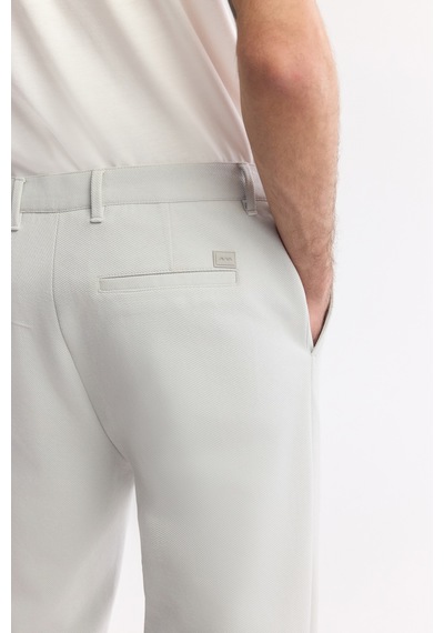 Avva Erkek Açık Gri Klasik Bel Pamuklu Jersey Carrot Fit Pantolon A51y3013