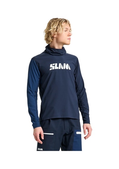 Slam Slam Od Tech Hooded Erkek Mavi Tişört W13 Lacivert