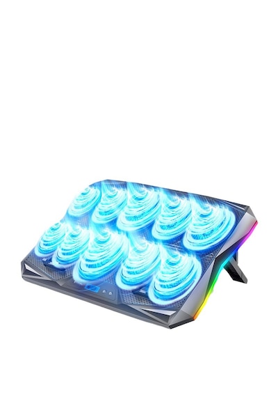 10 Fanlı Rgb Işıklı Gaming Bilgisayar Labtop Soğutucu 7 Kademeli 10 Fanlı Rgb Işıklı Gaming Bilgisayar Labtop Soğutucu 7 Kademeli