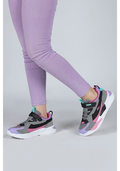 Jump 30058p Çocuk Sneaker Spor Ayakkabı Gri / Fuşe Gri - Fuşya