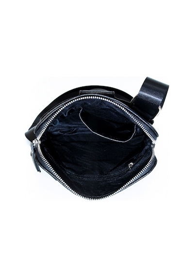 Kangaroo Kıngdom Hakiki Deri Kroko Siyah Unisex Postacı Çanta Kangaroo K. 4544-Cs Siyah