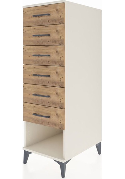 Kronos Dolap 6 Çekmeceli 44x59x134 Aytaşı-çam Aytaşı