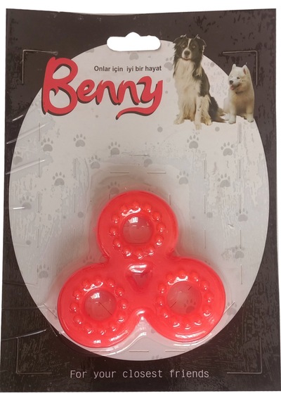 Benny Köpek Oyuncağı Üçlü H 9 X 9 Cm Kırmızı